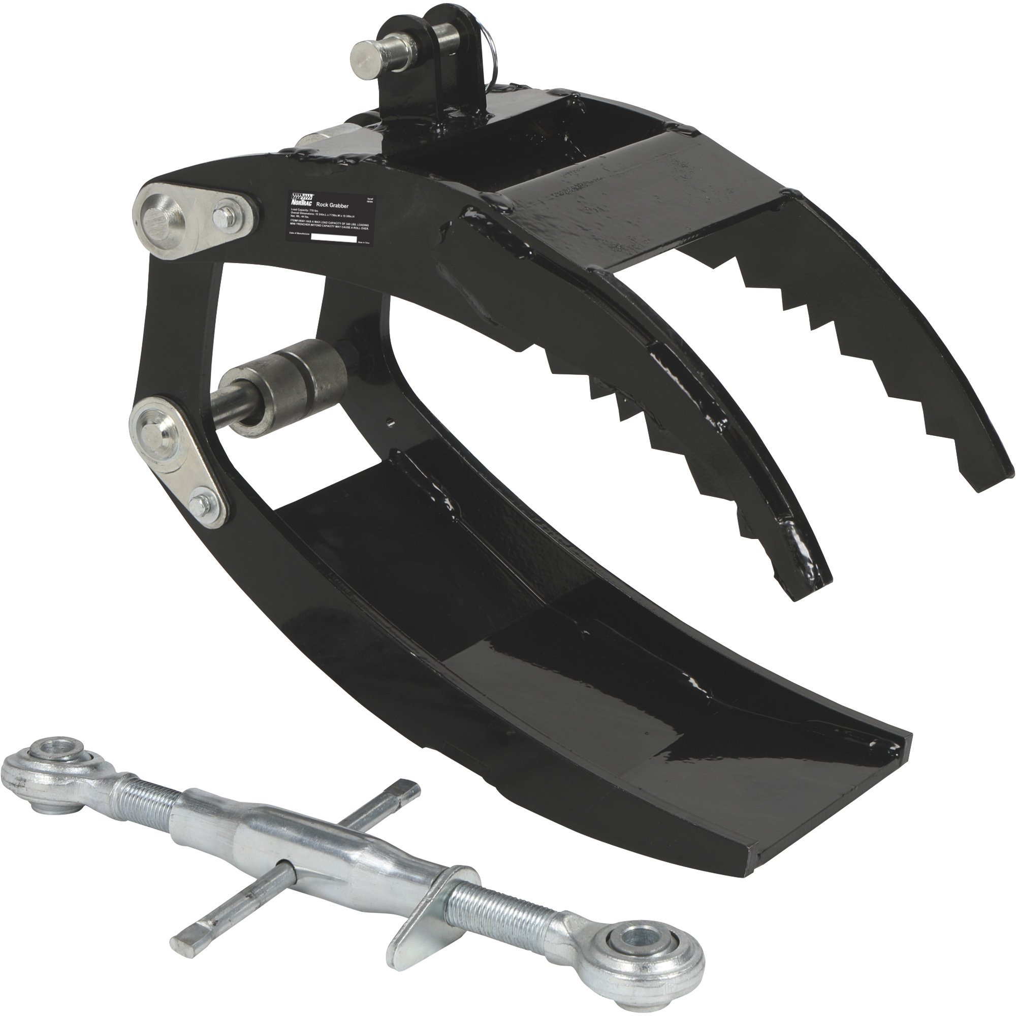 NorTrac Rock Grabber for Trencher Item# 985619, 15 3/4in.L x 7 7/8in.W x 15 3/8in.H